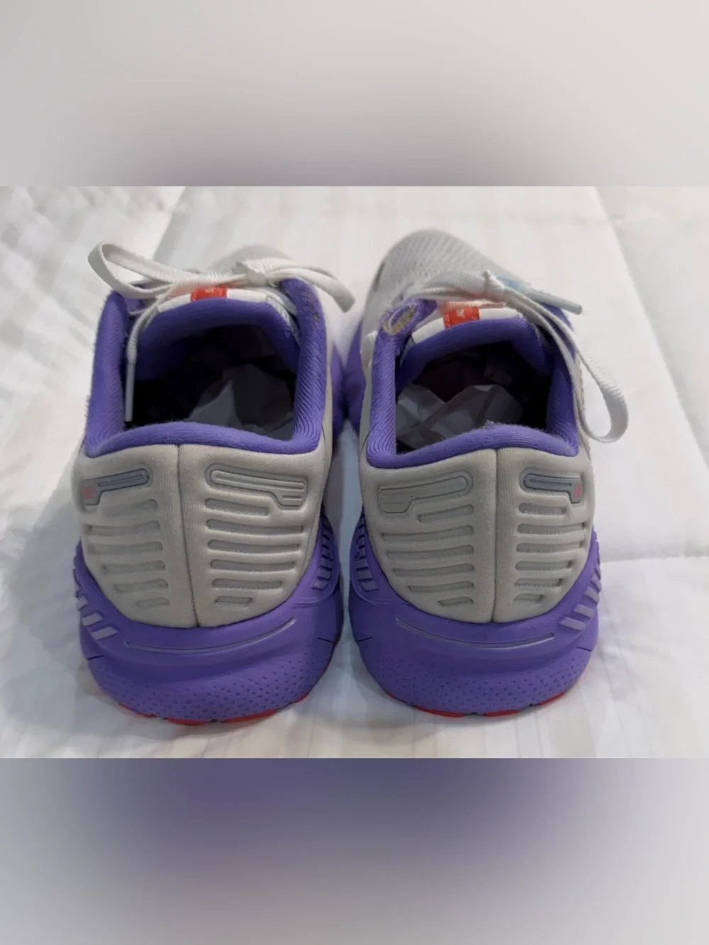 Brooks Women's Athletic Shoes in White, Purple & Orange